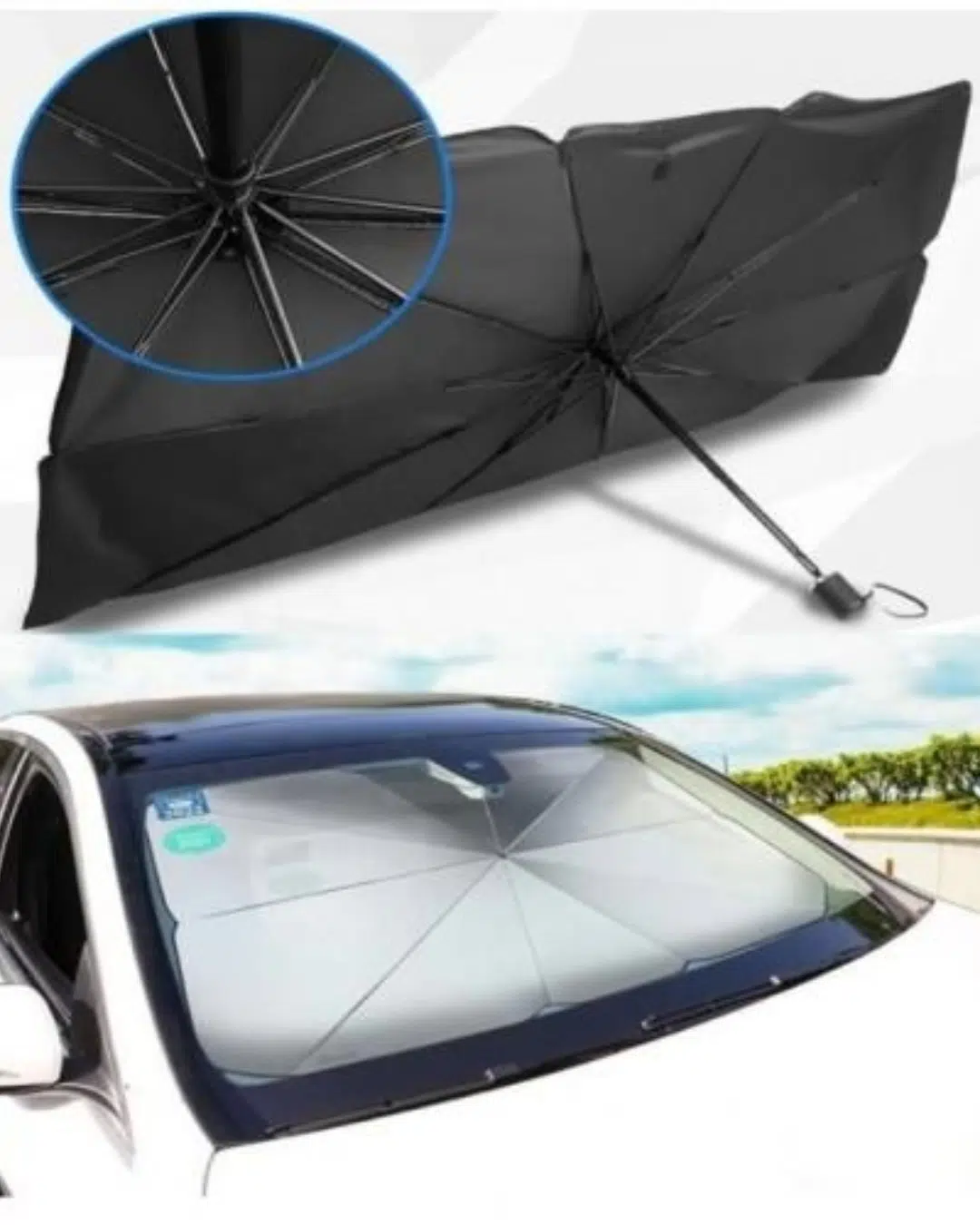 Pare-soleil de Voiture – Modèle Parapluie pour Pare-brise Avant