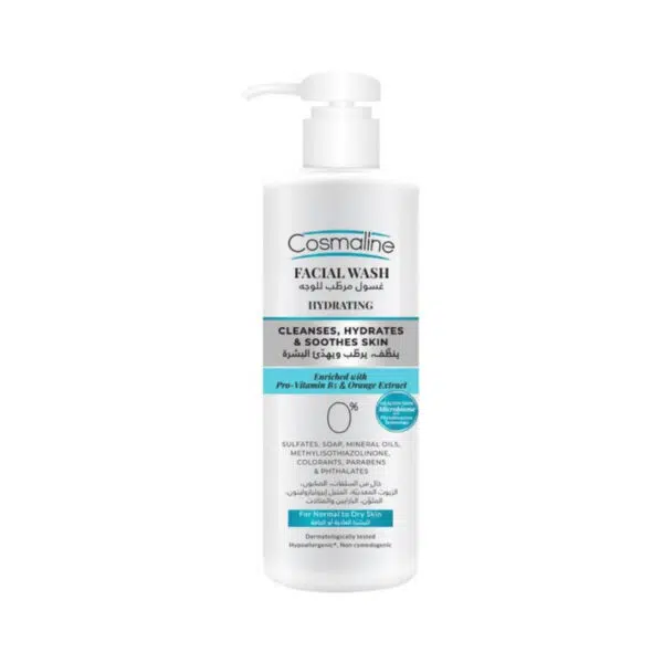 Cosmaline - Nettoyant Visage Hydratant Peaux Normales à Sèches 250ML