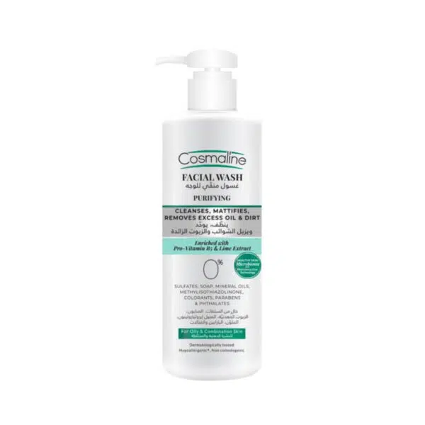 Cosmaline - Gel Nettoyant Visage Purifiant Peaux Grasses à Mixtes 250ML