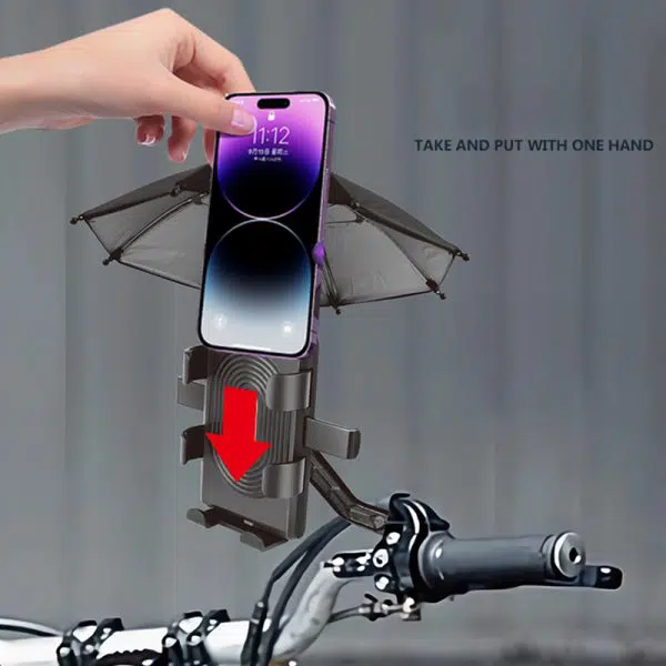 Support Téléphone De Moto Ou Velo Avec Parapluie