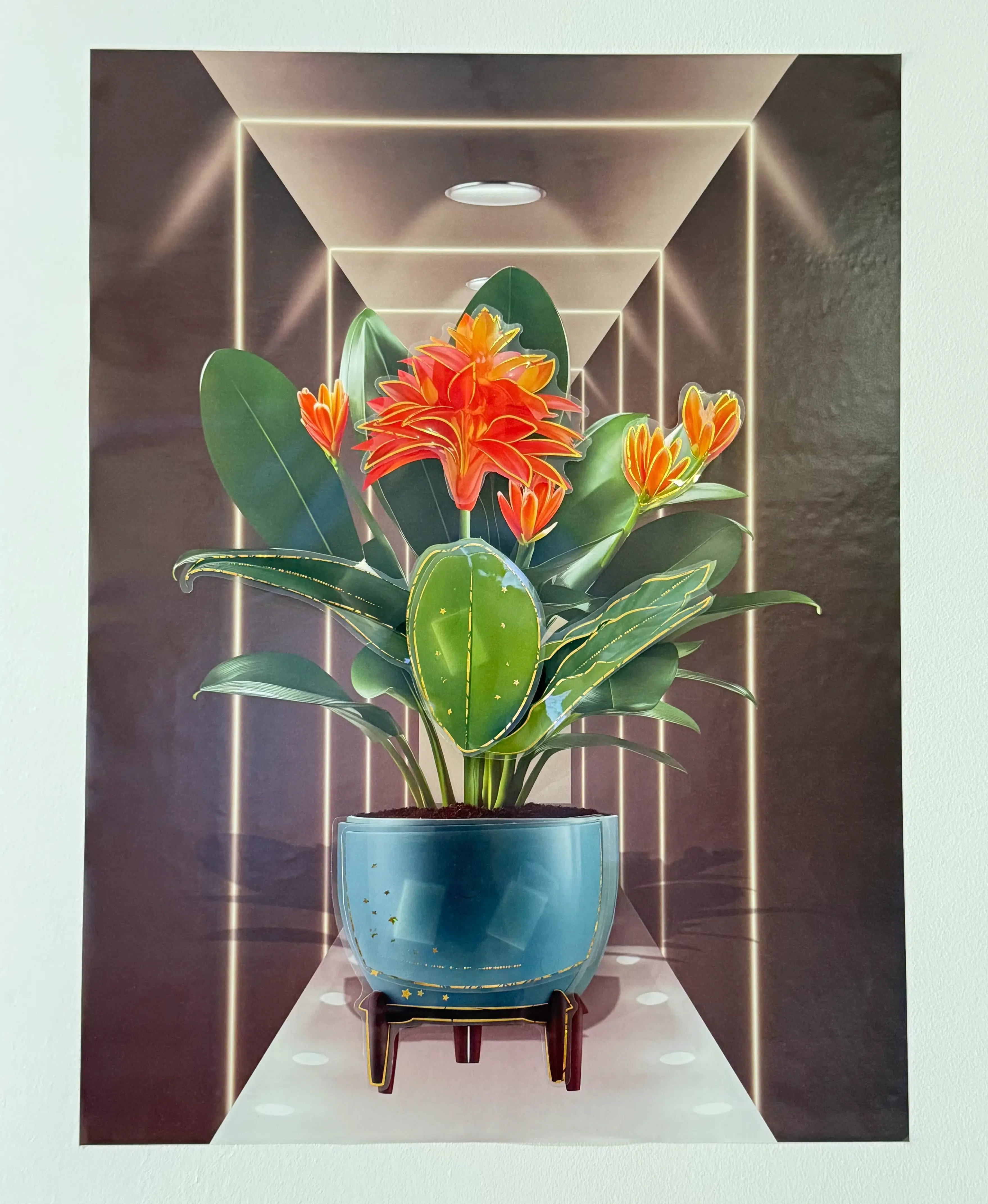 Autocollant Cadre 3d