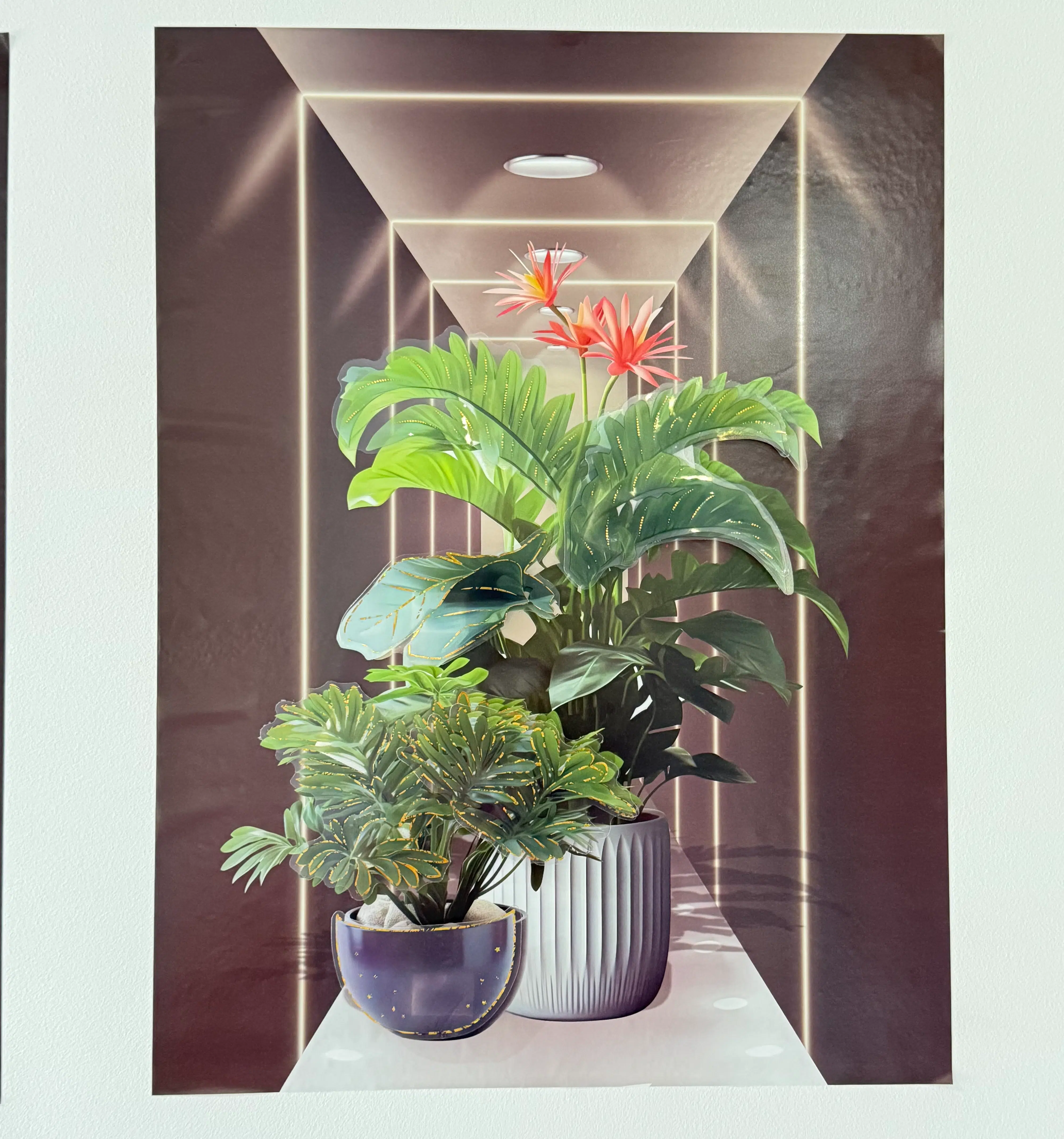 Autocollant Cadre 3d