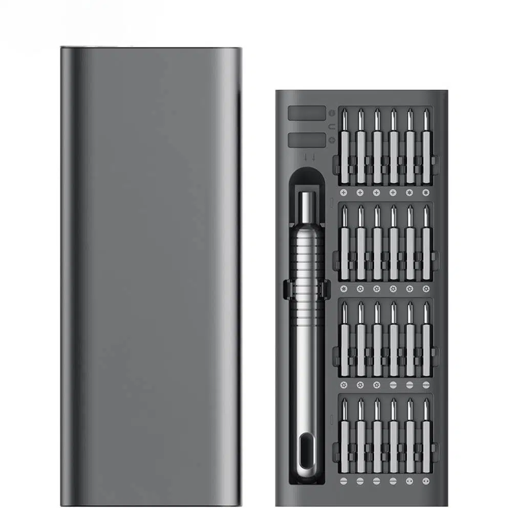 Tournevis de précision – Kit 51 embouts S2, poignée magnétique, format slim