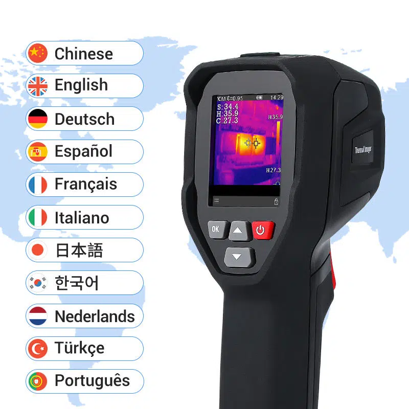 Caméra Thermique Infrarouge A‑BF RX‑300N – 192 × 192 px, 25 Hz, ‑20 °C à 550 °C
