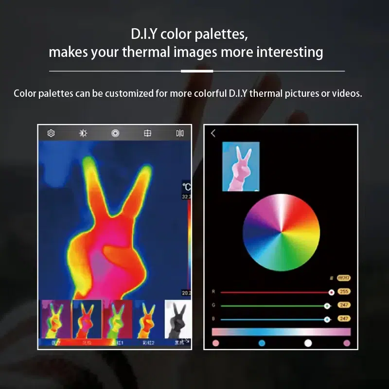 Caméra Thermique Portable MobIR Air 25 Hz pour Smartphone (USB‑C | Lightning) – Capteur 120 × 90, FOV 50°