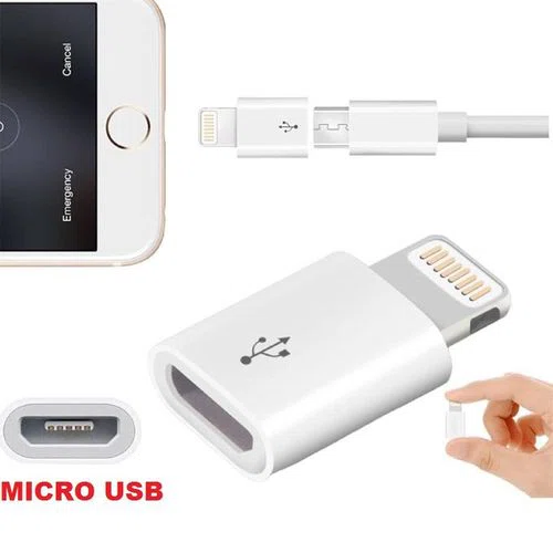 Adaptateur Otg iphone vers micro USB V8 Noir
