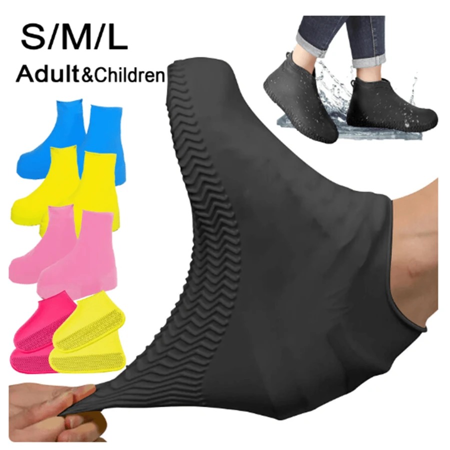 Couvre-Chaussures De Pluie Réutilisables |أحذية المطر مقاومة للماء سيليكون