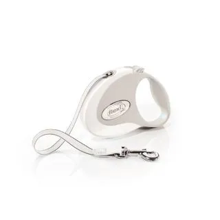 Laisse flexi style tape S 3m blanc FLEXI