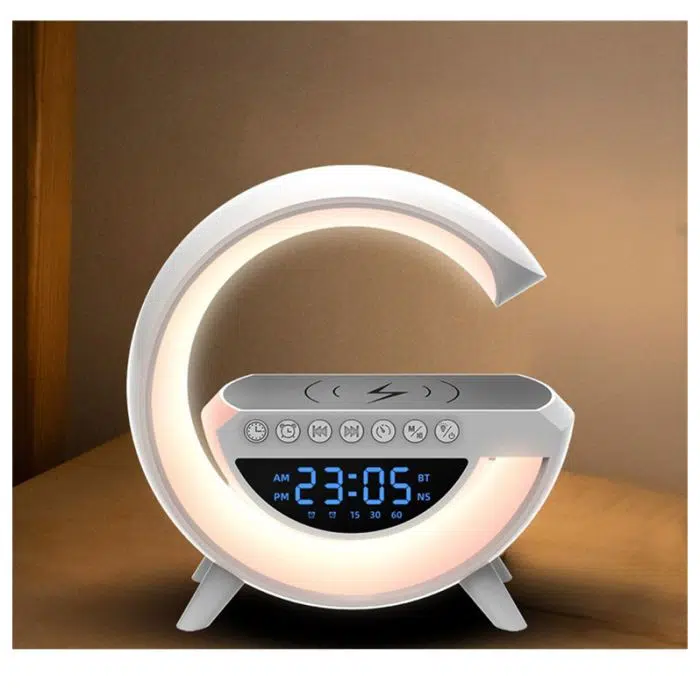 Lampe Led Avec Haut-Parleur Bluetooth + Chargeur Sans Fil (livraison gratuit)