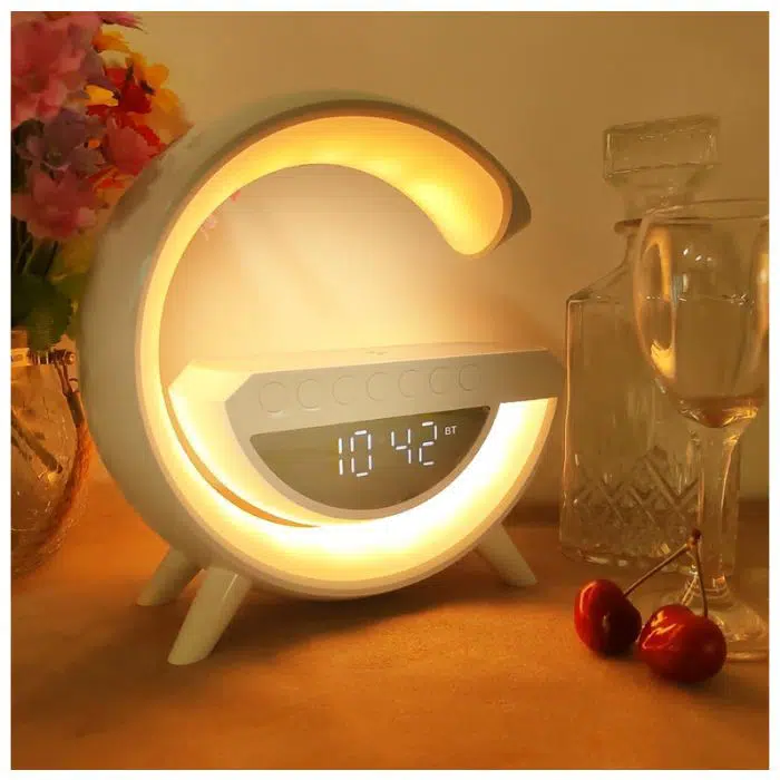 Lampe Led Avec Haut-Parleur Bluetooth + Chargeur Sans Fil (livraison gratuit)
