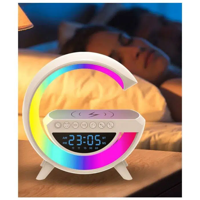 Lampe Led Avec Haut-Parleur Bluetooth + Chargeur Sans Fil (livraison gratuit)