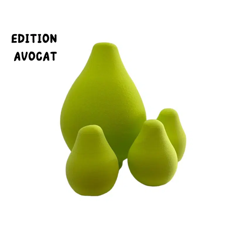 Azal - Lot De 4 Éponges FRUIT EDITION Avocat