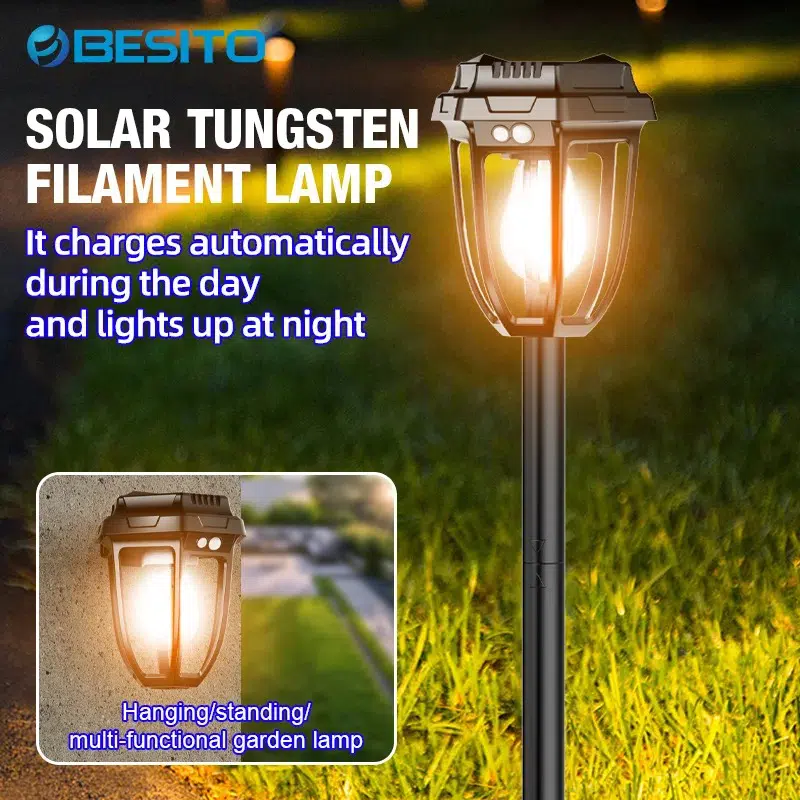 Lampe Solaire Murale 2-en-1 avec Détecteur de Mouvement