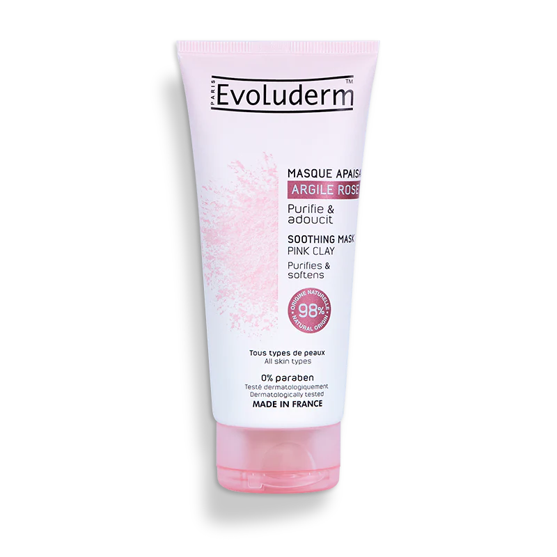 Evoluderm - Masque Apaisant à lArgile Rose 100 ml