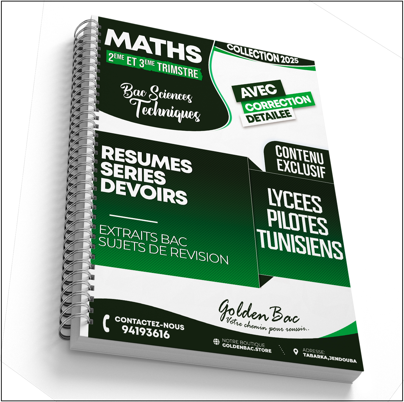 MATHEMATIQUES - 2EME & 3EME TRIMESTRE - BAC SC.TEC