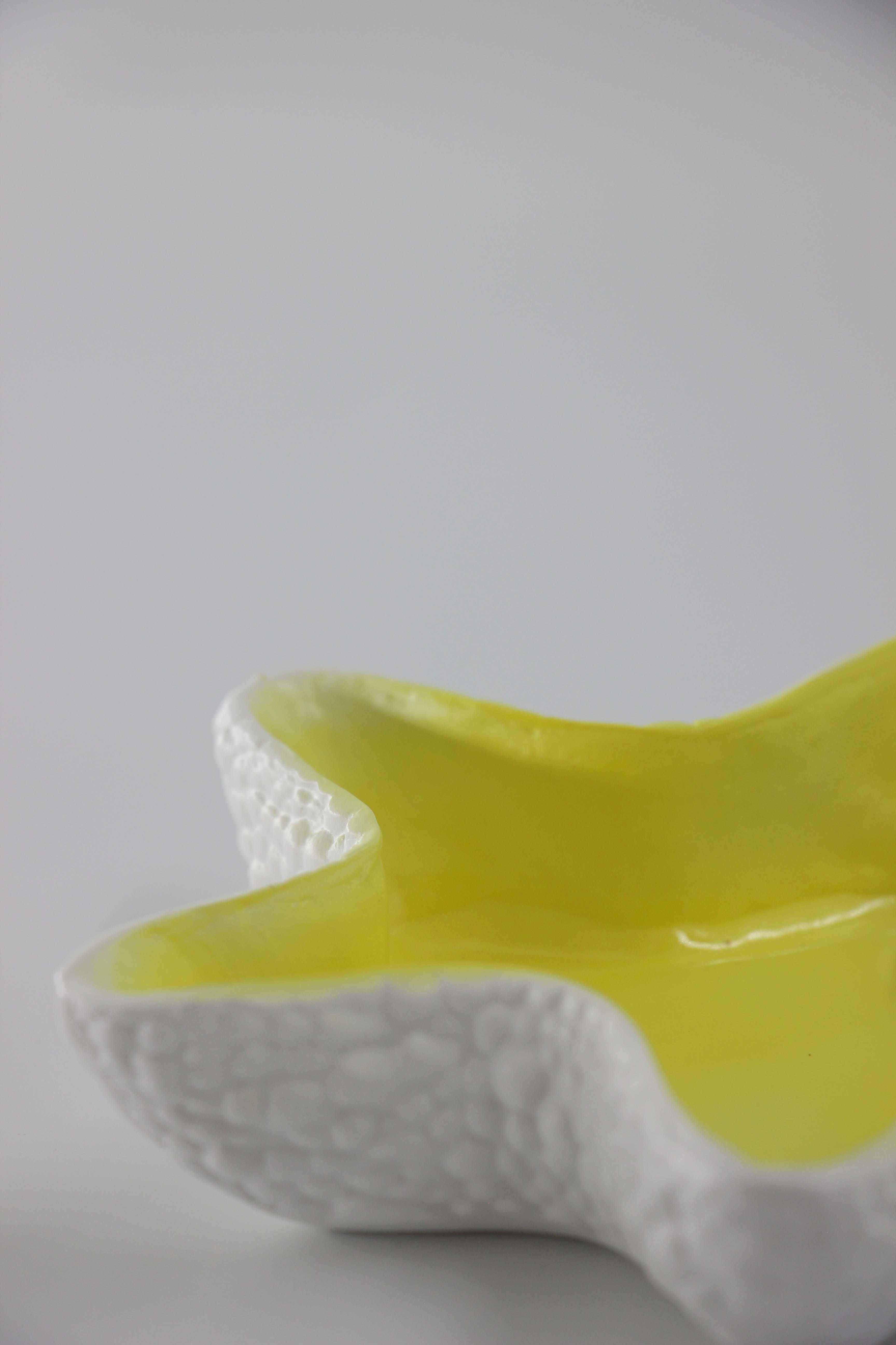 Cendrier etoile de mer jaune
