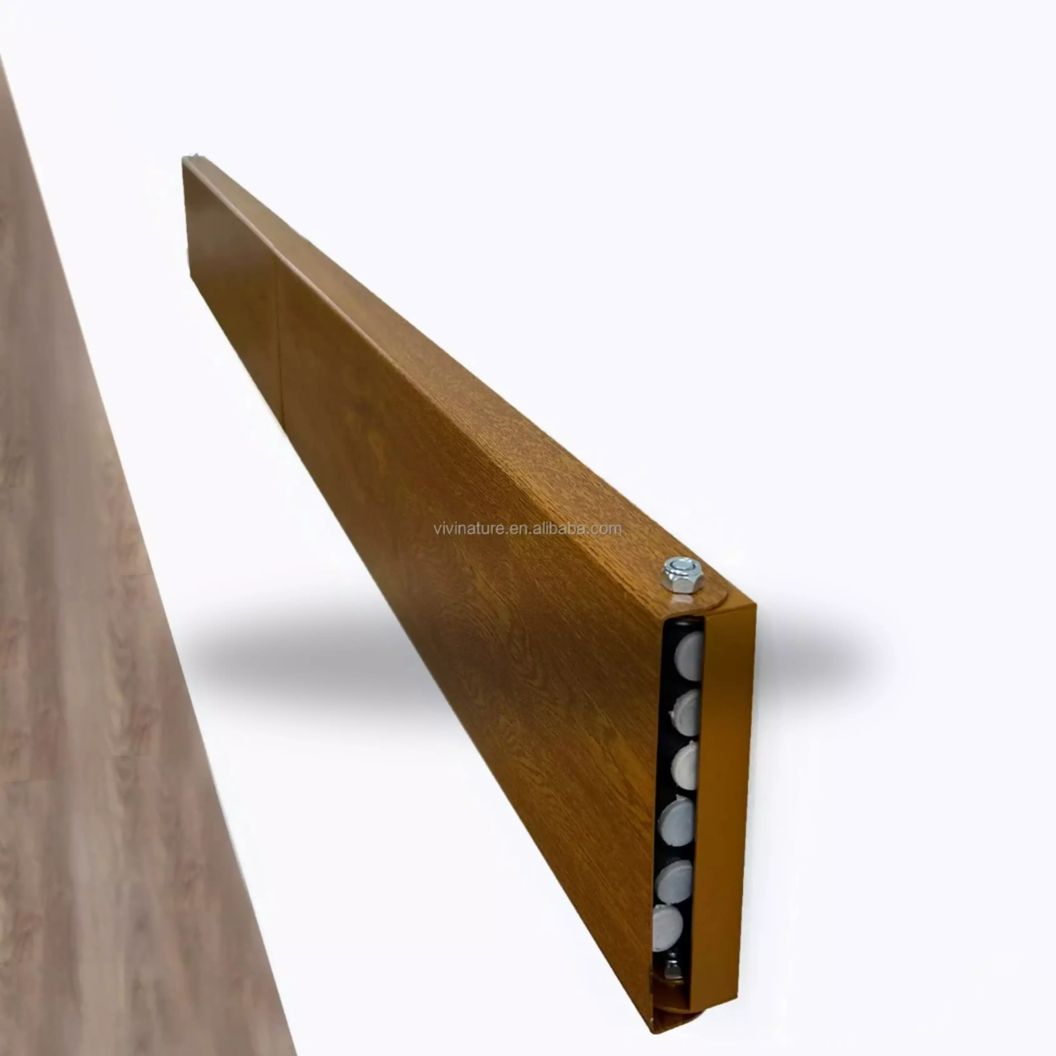 Seche Linge Mural Rabattable Marron Metal & Aluminium