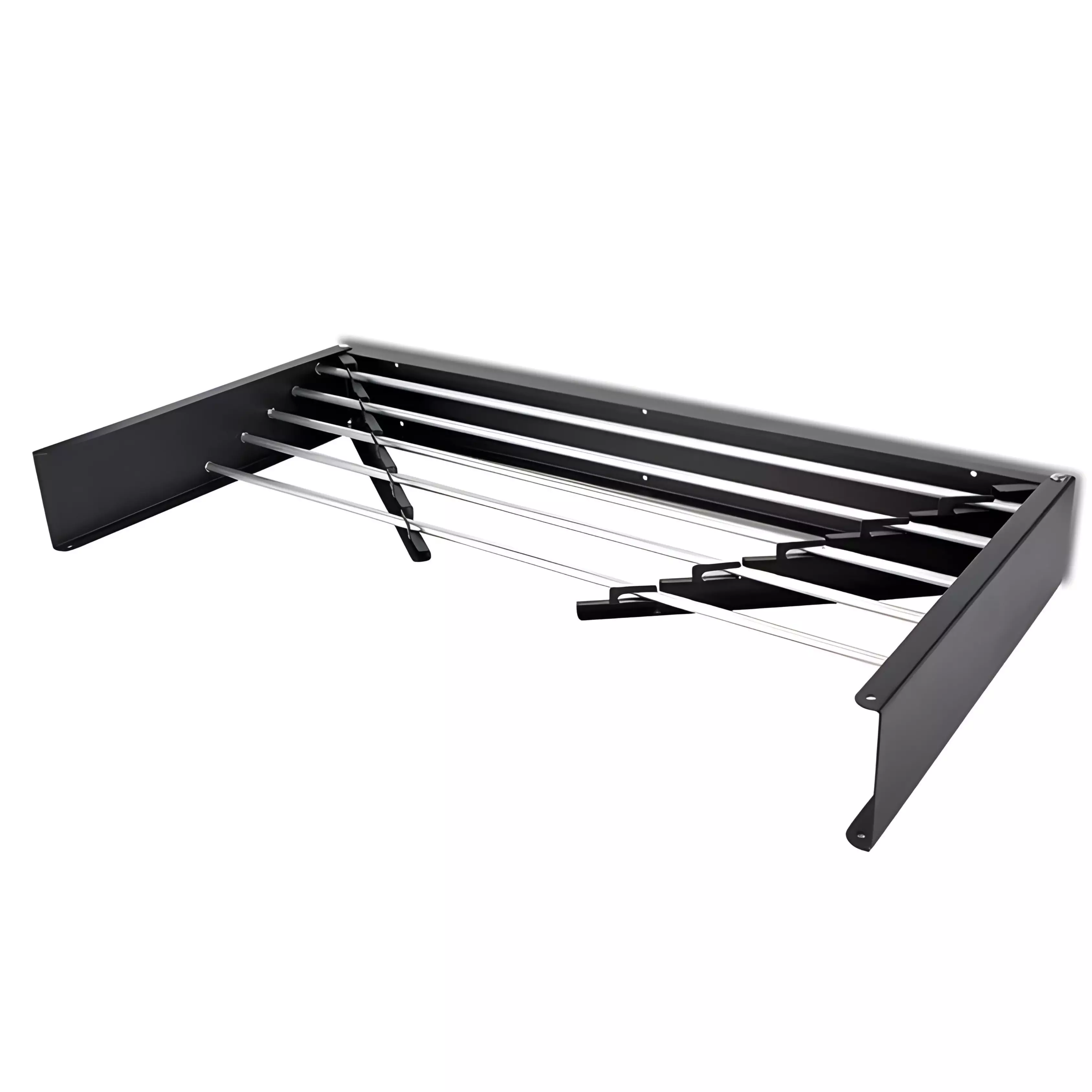 Seche Linge Mural Rabattable Noir Metal & Aluminium