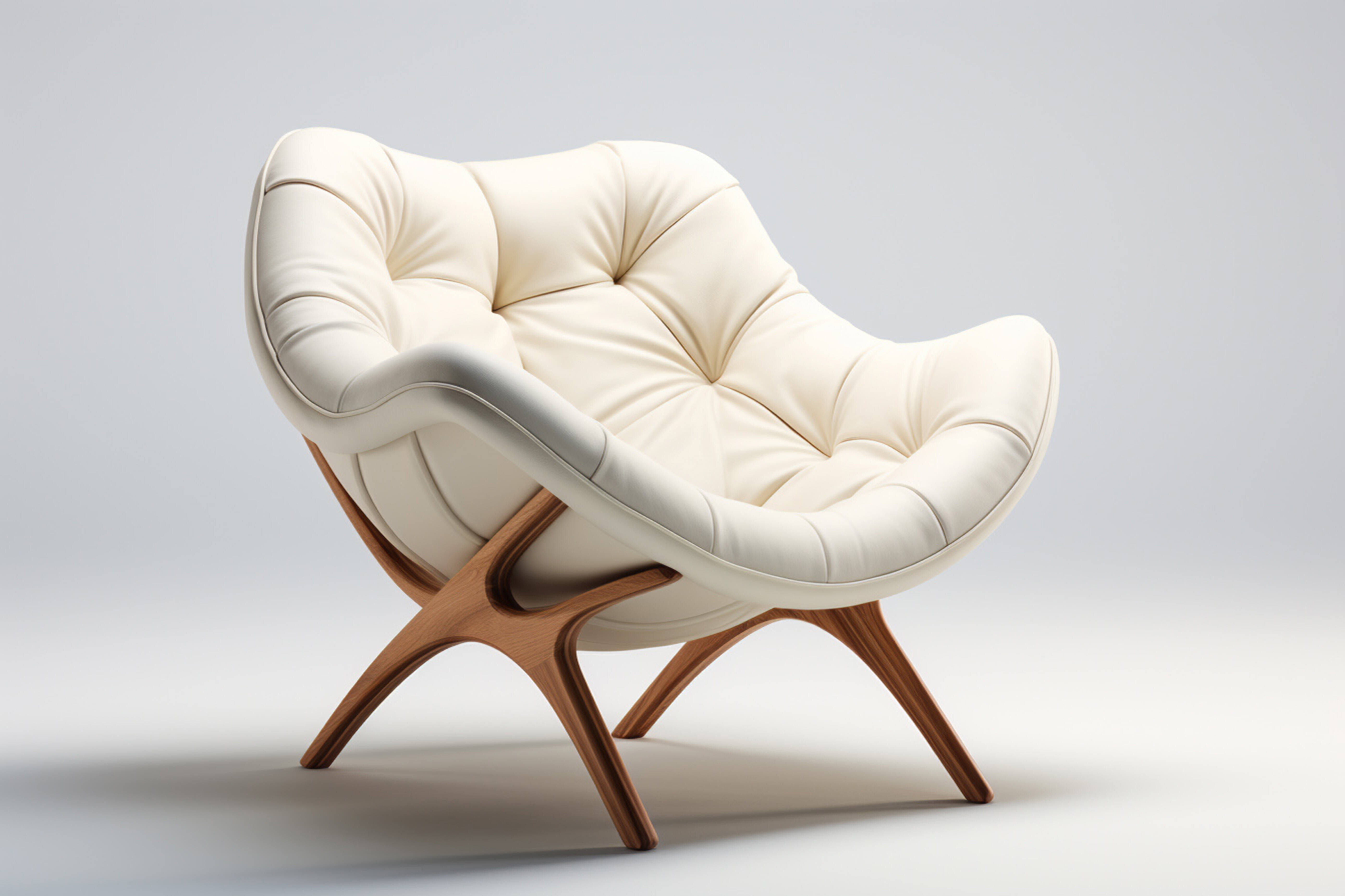 Fauteuil cocon bouclette