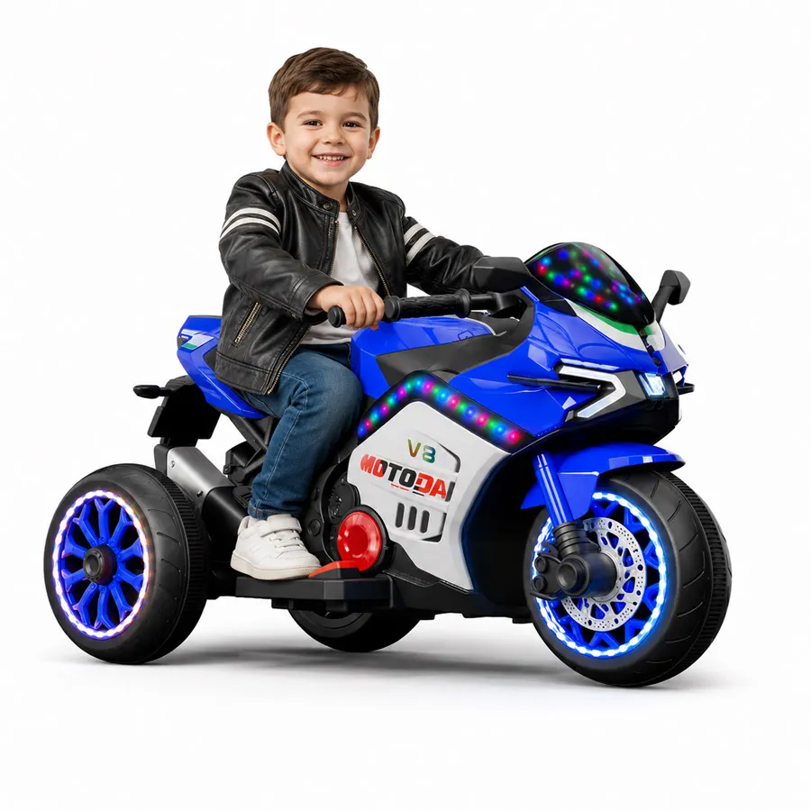 Moto électrique pour enfants Caider (Bleu)