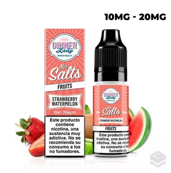 Vapili | Sels de nicotine Dinner Lady Fraise Pastque 10 ml Vape