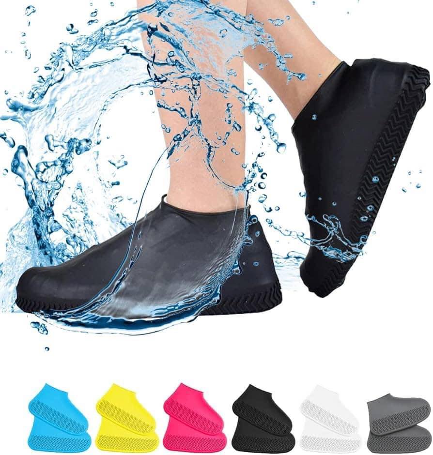Couvre-Chaussures De Pluie Réutilisables |أحذية المطر مقاومة للماء سيليكون