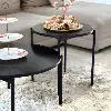 Ensemble de Tables Basses OSCAR Noir