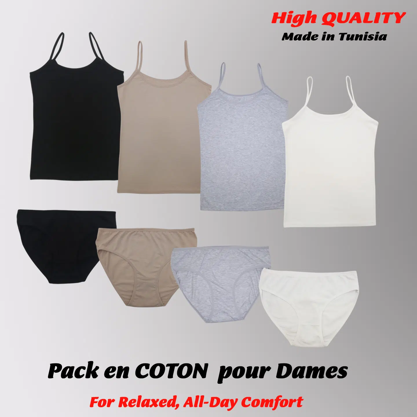 SOCIÉTÉ INZO Textile PACK ESSENTIEL POUR FEMMES