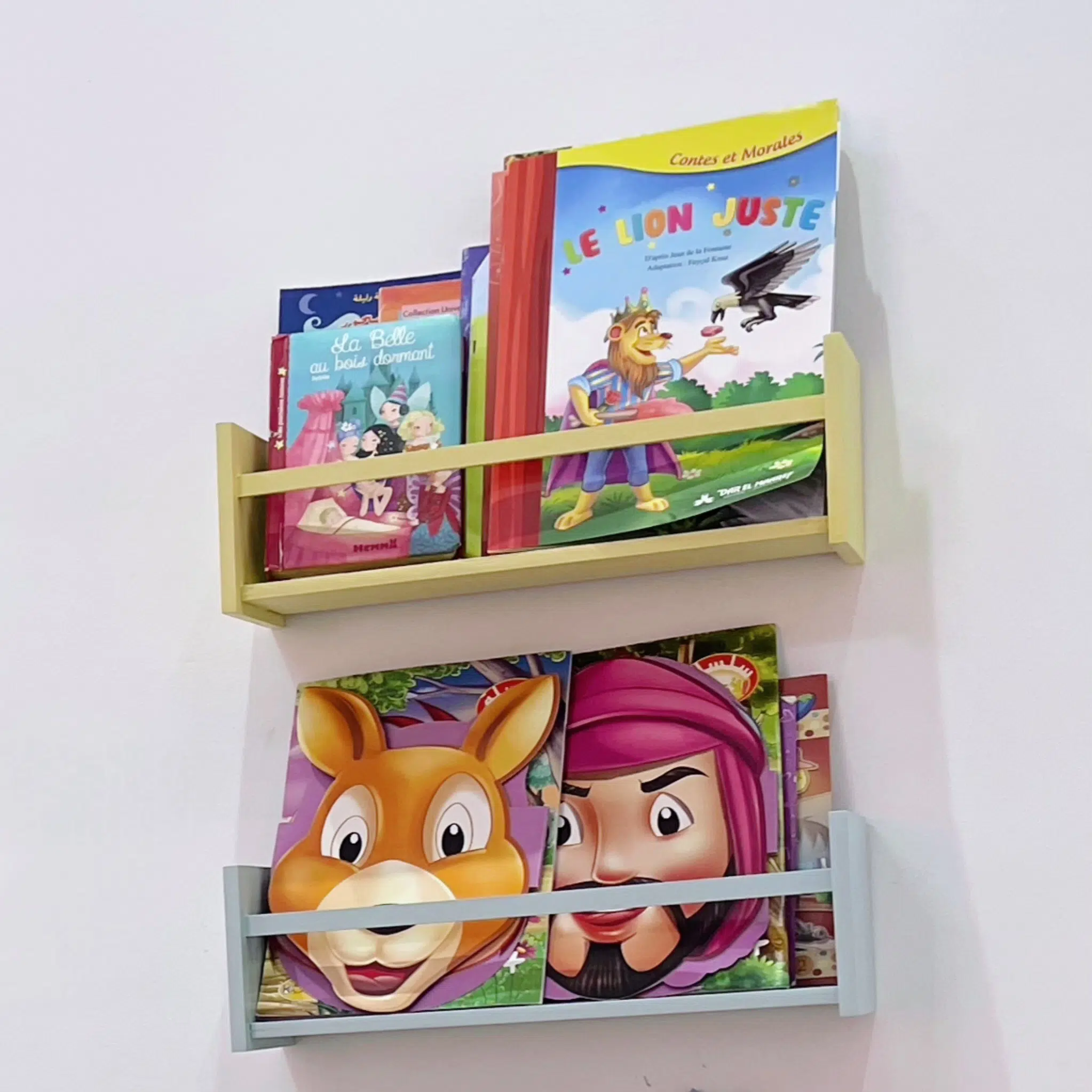 Set de 2 étagères pour livres ou jouets
