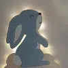 déco murale lapin avec led