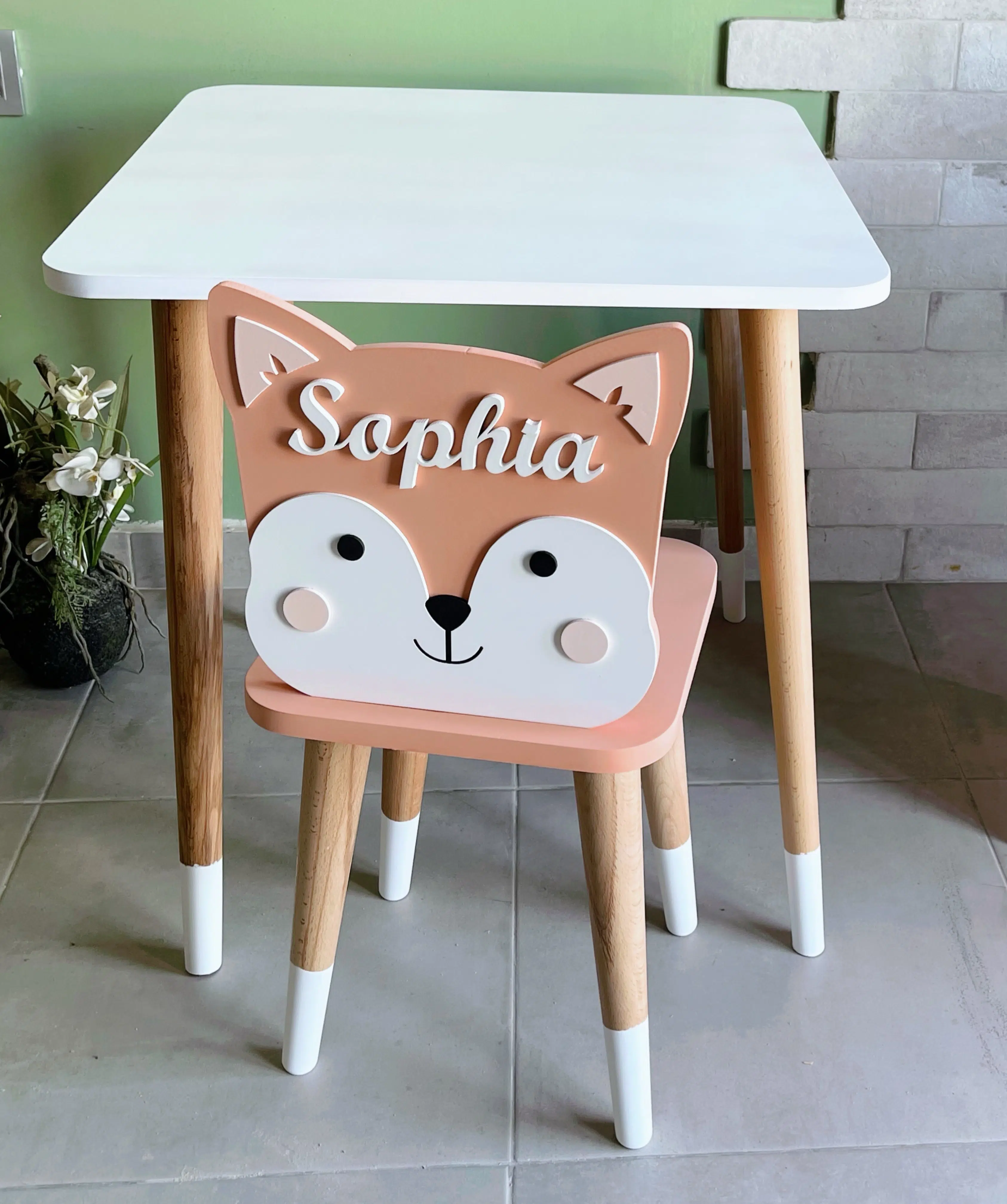 Table + Chaise Enfant Personnalisée (3-7 ans)