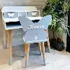 Bureau + Chaise Enfant Personnalisée (6-12 ans)