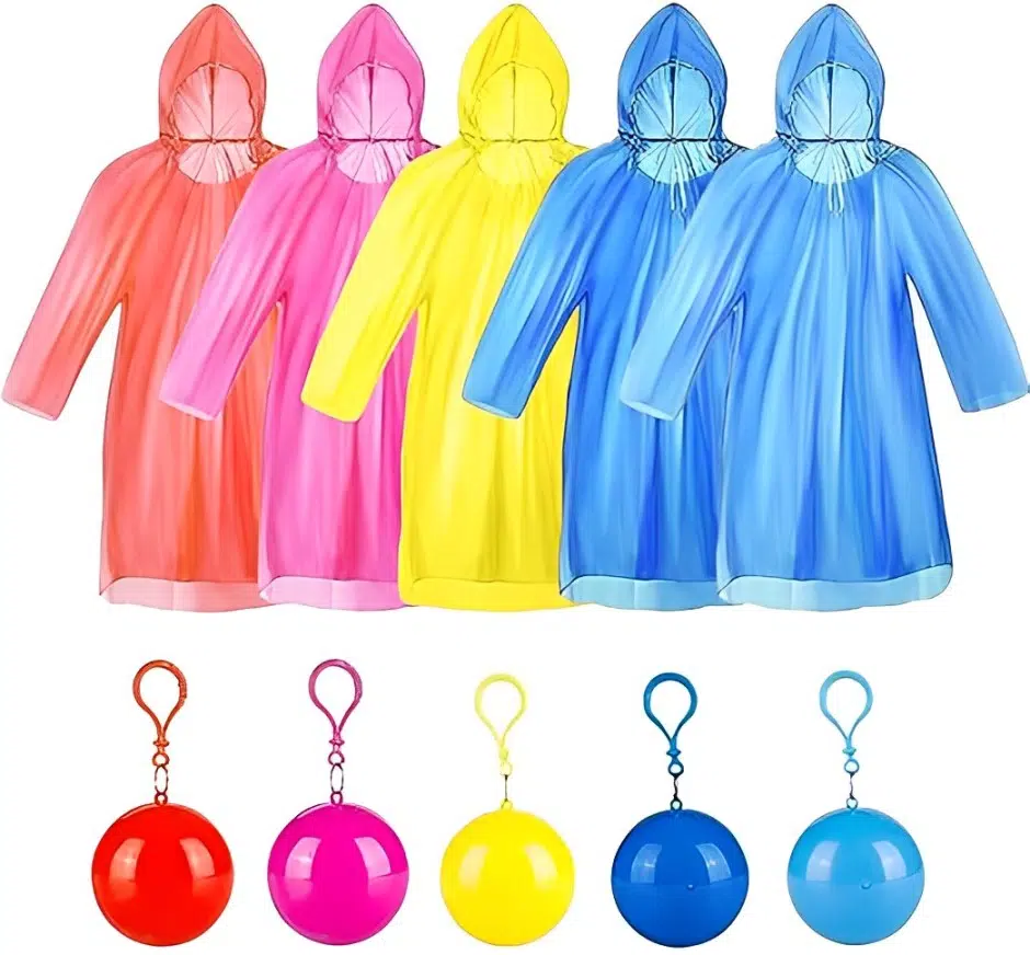 Poncho de pluie imperméable معطف واق من المطر للطوارئ