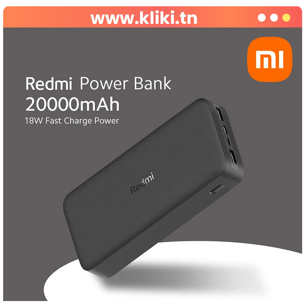 Xiaomi Redmi Power Bank & Fast Charge 18W (20 000 mAh)
