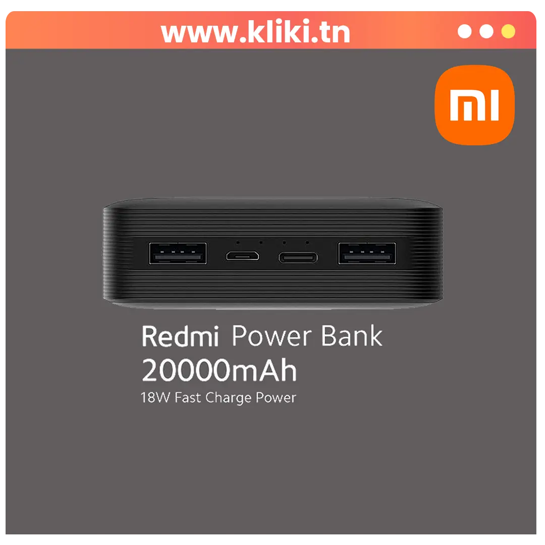 Xiaomi Redmi Power Bank & Fast Charge 18W (20 000 mAh)