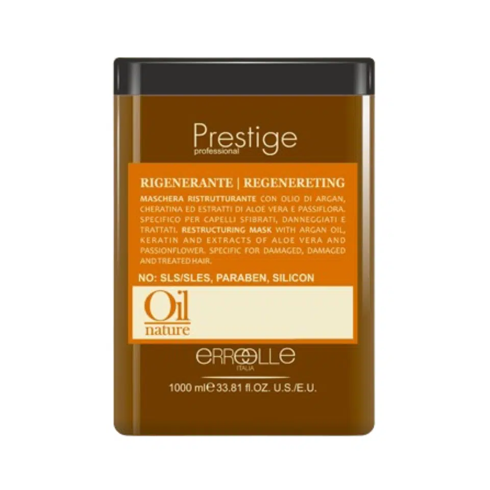 Prestige Masque À Lhuile Dargan Pour Cheveux Abîmés, Endommagés Et Traités 1000ml