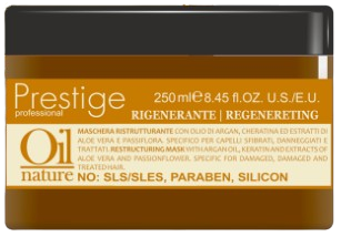 Prestige Masque À Lhuile Dargan Pour Cheveux Abîmés, Endommagés Et Traités 250ml