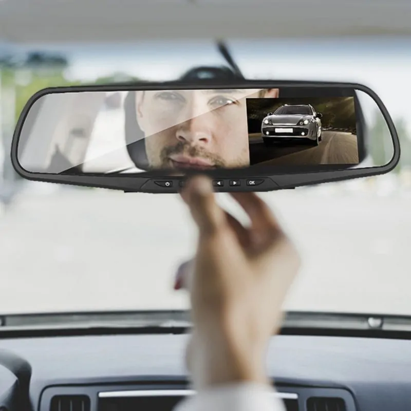 Rétroviseur et caméra De Bord HD - Avec Camera de Recule LED
