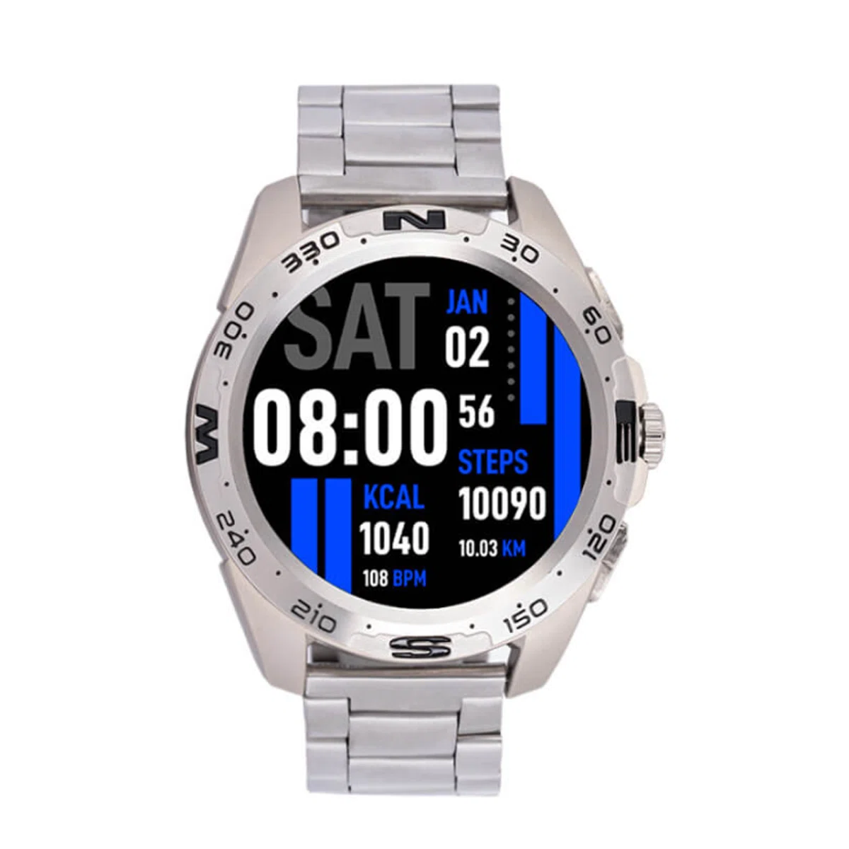 Montre Connectée HaintoTeko RW 23 - Argent