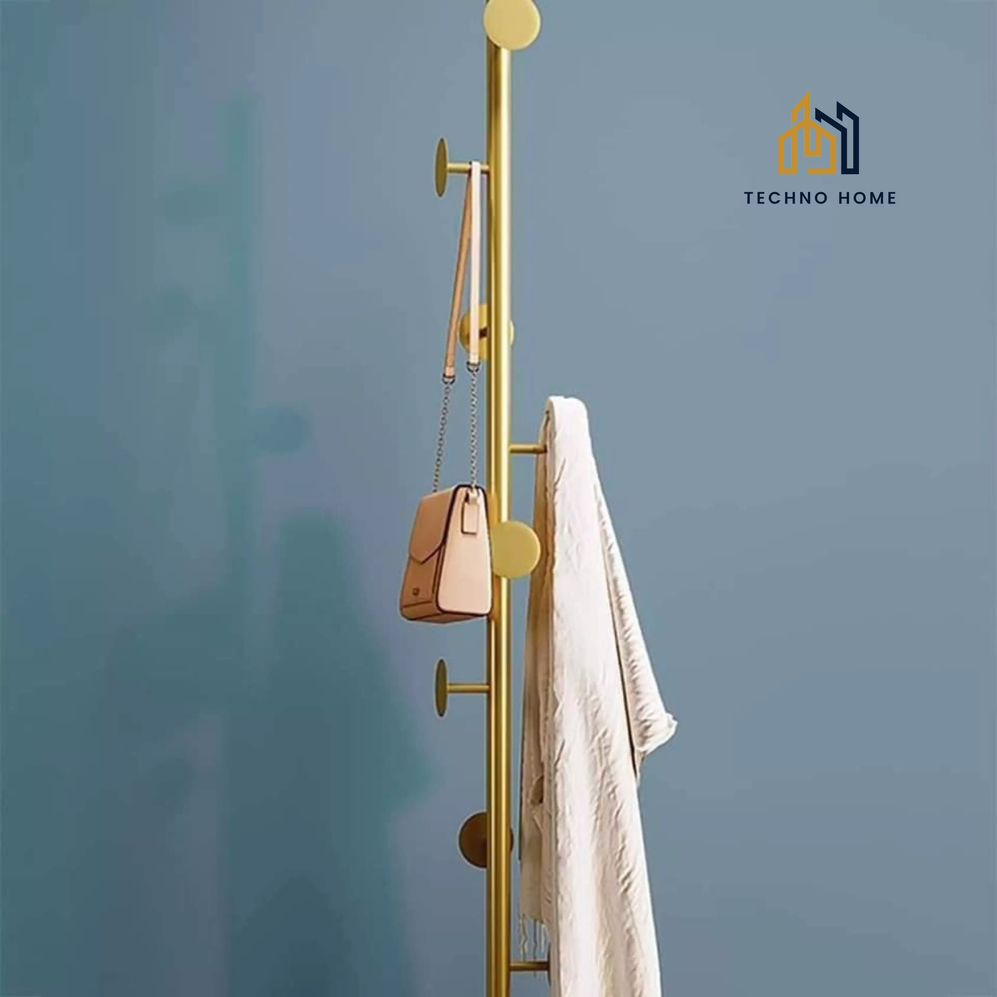 Porte manteaux 8 boules dore