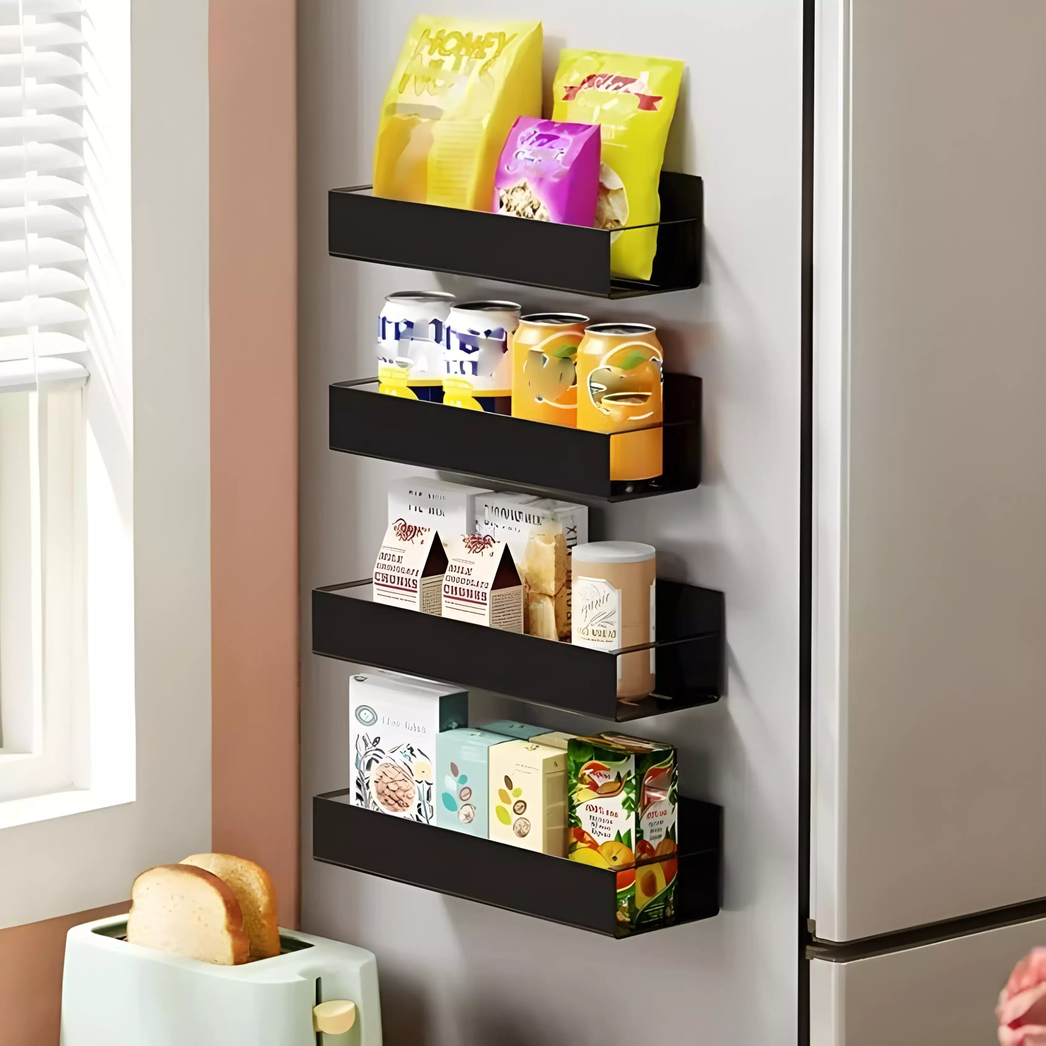 Etageres Magnetiques Multifonction – Lot de 4