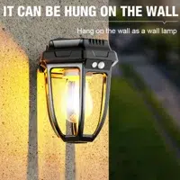 Lampe Solaire Murale 2-en-1 avec Détecteur de Mouvement