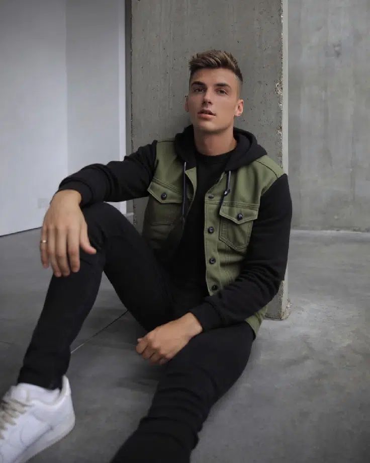 VESTE AVEC CAPUCHE HOMME