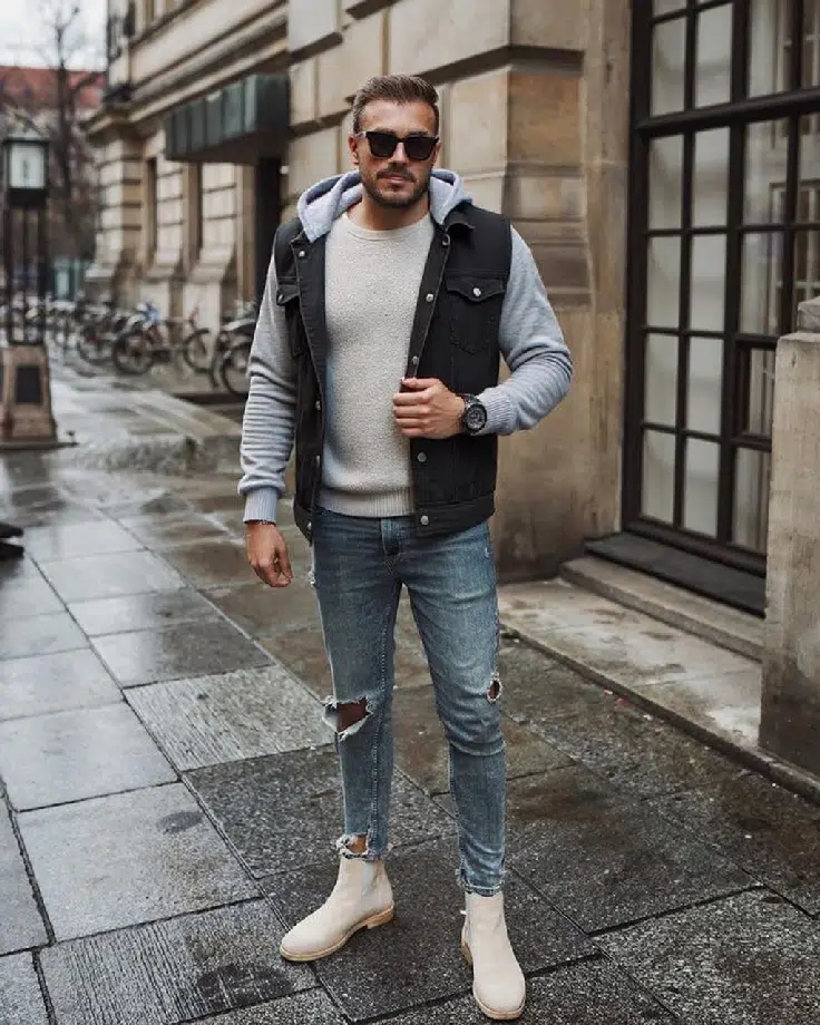 VESTE AVEC CAPUCHE HOMME