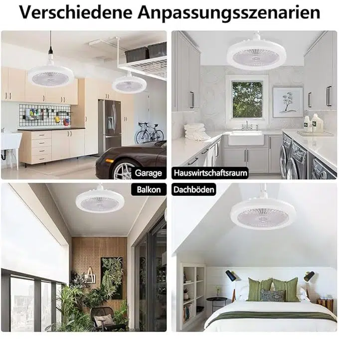 lampe ventilateur silencieux lumineux intelligent avec télécommande